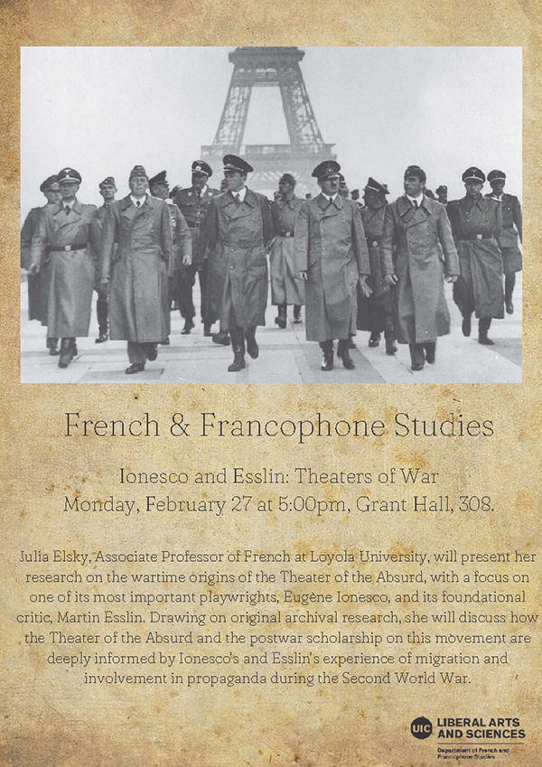 Ionesco And Esslin: Theaters Of War | French And Francophone Studies ...