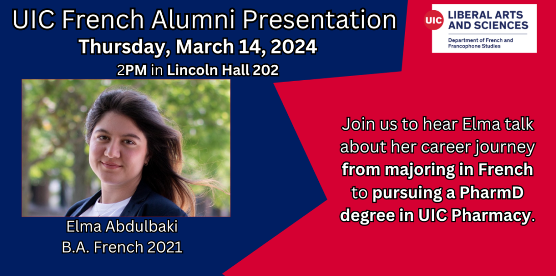 Elma Abdulbaki French Alumni Presentation: 14 March 2024